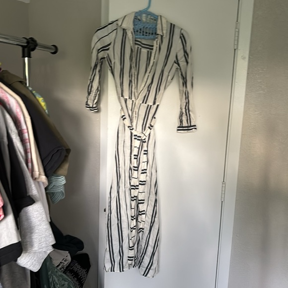 Zara MIDI striped dress - Picture 2 of 4